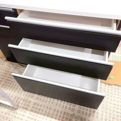 ニトリ キッチンボード CULY2-120CT-DBR3 収納 食器棚の画像