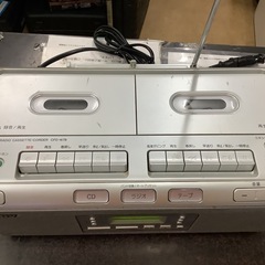 SONY CDラジカセ W78 シルバー CFD-W78  リサイクルショップ宮崎屋　佐土原店　25.11.21の画像