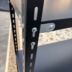 スチールラック 収納棚 メタルラック　収納家具　黒 【複数個あり】【横幅:181cm×奥行:45.5cm×高さ:180cm】の画像