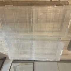 収納ボックス　透明　2つセットの画像