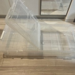 収納ボックス　透明　2つセットの画像