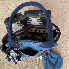 手作り手さげバックの画像