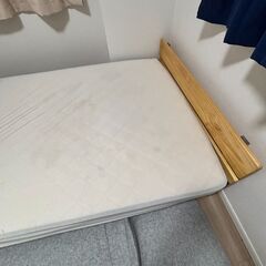 ニトリダブルベット(ベッドフレーム すのこベッド)、マットレス(ダブル)の画像