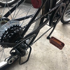 ほぼ新品 サビ無し 20インチ折り畳み 6段変速の画像