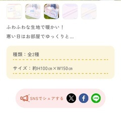 ちいかわ 超BIGマイヤーブランケットの画像