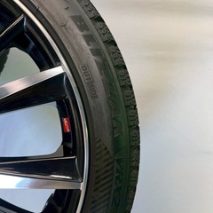 【A154】WEDS/ウェッズ レオニス VX 18inch ブリヂストンスタッドレスタイヤ付き 現状品の画像