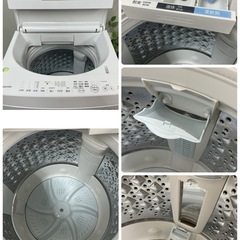 R076 ☀️ ジモティー限定価格！ TOSHIBA 洗濯機（8.0㎏) 17年製 AW-8D6 ⭐ 動作確認済 ⭐ クリーニング済の画像