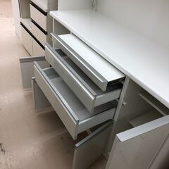 【ジャングルジャングル和歌山店】【Wa3292】レンジボード ホワイト　リユースショップ リサイクルショップ 中古家具 中古家電 中古自転車 古着 冷蔵庫の画像