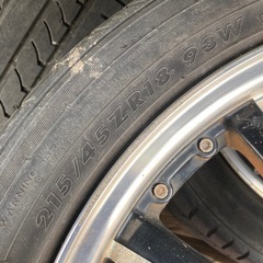 18インチアルミホイールタイヤ4本セットの画像