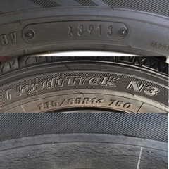 14インチスズキ純正アルミホイール  スタッドレス155/65R14 4本  の画像