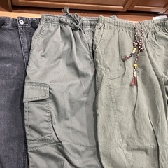 メンズパンツ３本　（長１、七分丈２）の画像