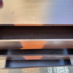 大特価 苫小牧発 ウッド 4段収納タンス 衣装ケース 縦82cm 横79cm 奥行40cm used　１の画像