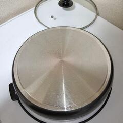 美品！すき焼き鍋２６㎝　高さ6.5㎝　ガラス蓋付 　ガス火　 まとめ販売もしております 是非ご利用くださいの画像