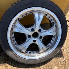 千葉　メーカー不明　ドリケツ　17インチバリ山トライアングル　２本　7.5J+40 5Hの画像