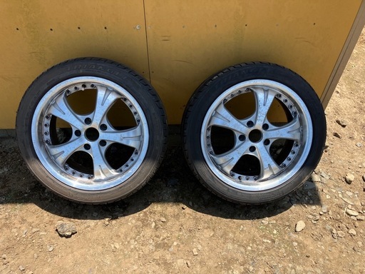 千葉　メーカー不明　ドリケツ　17インチバリ山トライアングル　２本　7.5J+40 5H