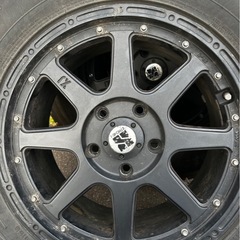 【値下げ】DUNLOP  スタッドレスタイヤ ホイール付き4本セット 265/70R17 Jeep ランクルの画像