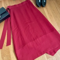 【IENA】イエナ イレギュラーヘム ラップスカートの画像