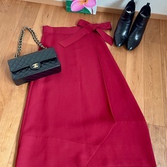 【IENA】イエナ イレギュラーヘム ラップスカートの画像