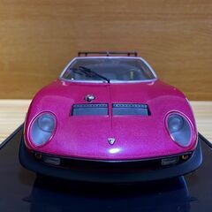 1/18ミニカー 京商製ランボルギーニ イオタSVR（紫）の画像