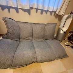 【美品】グレーソファ　ソファーベッド
の画像