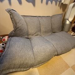 【美品】グレーソファ　ソファーベッド
の画像