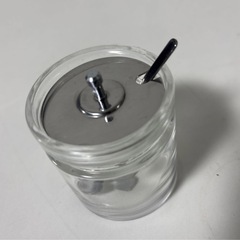 ラー油入れ エムタカ ガラス瓶 調味料入れ 保存瓶 ラー油 飲食店 交換 mw0335の画像