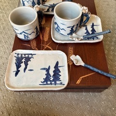 瀬戸焼　トモクラフト　コーヒーカップ3セットの画像
