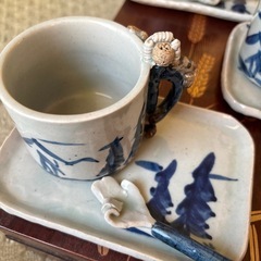 瀬戸焼　トモクラフト　コーヒーカップ3セットの画像