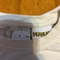 ZARAスヌーピー長袖Ｔ　サイズ9の画像