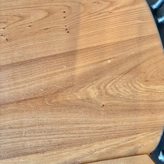 北欧風 2人掛け 天然木 ダイニングテーブル3点セットの画像