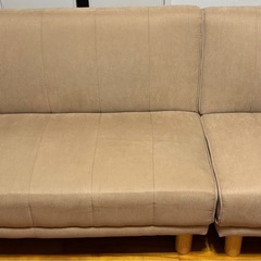 ソファーベット 3人掛け おしゃれ 北欧 ソファー リクライニング コンパクト アームレス ソファーベッド ソファベッドの画像