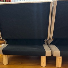 ソファーベット 3人掛け おしゃれ 北欧 ソファー リクライニング コンパクト アームレス ソファーベッド ソファベッドの画像