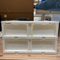 【引出し Nインボックス レギュラー 2段】【ニトリ】クリーニング済み【管理番号】  1121 橋の画像