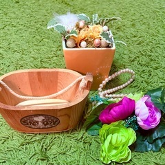 ✨装飾品まとめてセット｜スヌーピー木製小物入れ・造花・ネックレス・プリザーブドフラワー🌼【100円】の画像