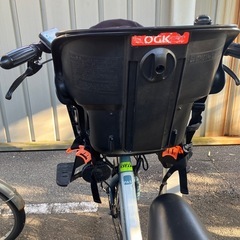 自転車チャイルドシート前乗せの画像