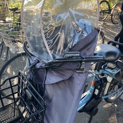 自転車チャイルドシート前乗せの画像