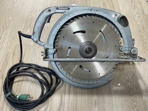 【動作品】日立 電気丸ノコ PS-15A 大型 382mm 木工用 丸鋸 ヴィンテージ工具