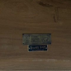 【26日まで】TEQUiLA&KOLA チーク無垢材 高級デスク（幅180cm）千駄ヶ谷 ※要搬出の画像