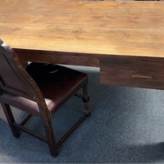 【26日まで】TEQUiLA&KOLA チーク無垢材 高級デスク（幅180cm）千駄ヶ谷 ※要搬出の画像