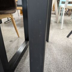 【熱・キズ・汚れに強い】 ダイニングセット グラナダ 食卓テーブルセット セラミック天板 天板幅150cm 天板高さ72cm イス4脚 アイアンフレーム：グレー/ブラックの画像