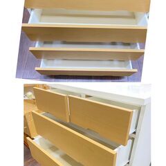 ジ497/ 6段チェスト 収納家具 整理タンス ハイチェスト 家具 の画像