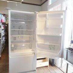 パナソニック Panasonic  冷蔵庫（365L・右開き） 3ドア ガラスドア   ホワイト NR-C372GN-W  2021年製の画像