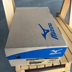 未使用ミズノ ウォーキングシューズ ブラックレザー26.5）の画像