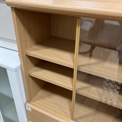 【軽トラック90分無料貸出サービス有】食器棚　ブラウンの画像