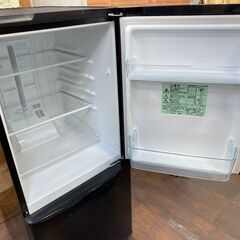 ジ498/ Panasonic パナソニック 138L 冷凍冷蔵庫 NR-BW148C-K 2ドア冷蔵庫 2016年製の画像