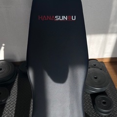 HANA SUNOU トレーニングベンチ 黒の画像