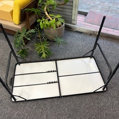 折りたたみテーブル 2台セット キャンプテーブル アウトドア 中古美品 直接引取りの画像