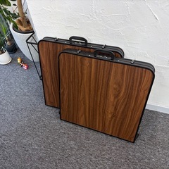 折りたたみテーブル 2台セット キャンプテーブル アウトドア 中古美品 直接引取りの画像