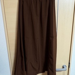 ブラウンロングスカート  L sizeの画像