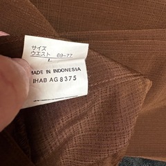 ブラウンロングスカート  L sizeの画像